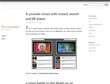 Tablet Screenshot of discorganized.com